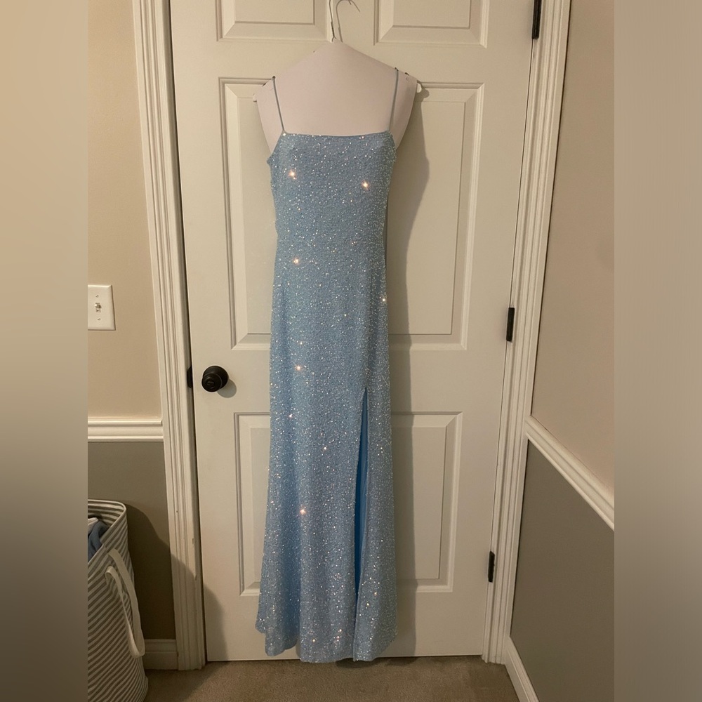 Windsor Light Blue Sequin Dress